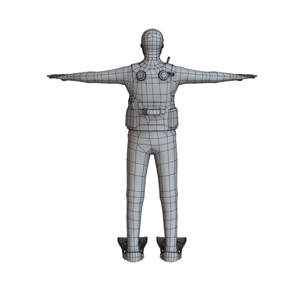 3d scuba diver 01 - Scuba Diver 01 by ignisfatuus